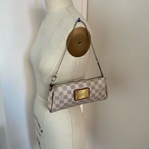 Louis Vuitton Checkered Crossbody Bag - Brown and Cream